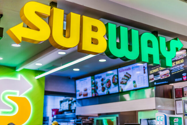 Subway restaurant