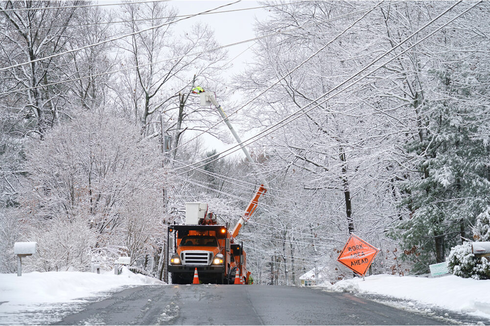 Winter ice storm