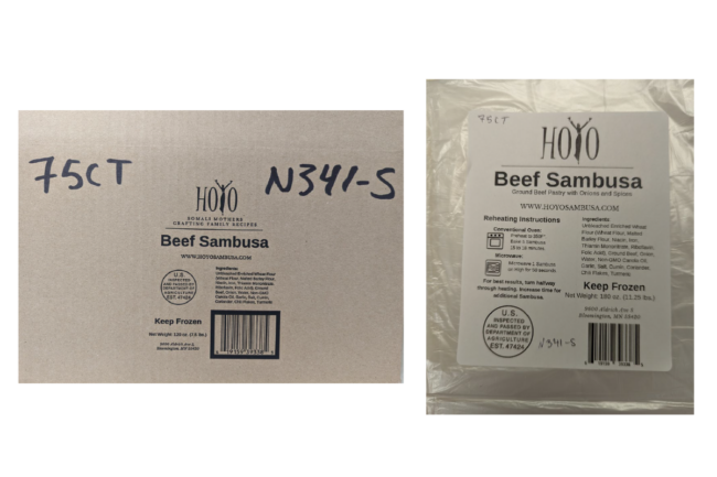 Beef sambusa recall