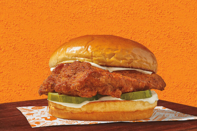 Popeyes blackened chicken sandwich