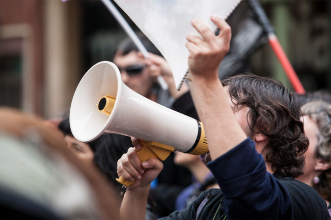 Workers protest