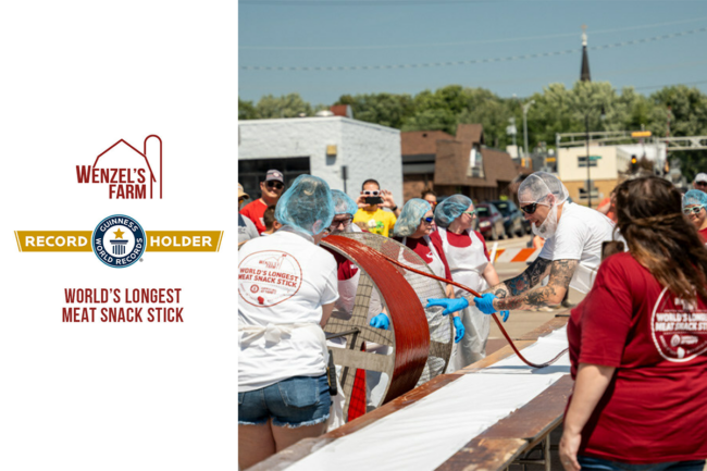 Wenzel's Farm creates the world's longest meat snack stick