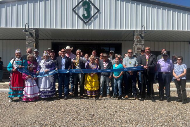 Three Rivers Meat ribbon cutting