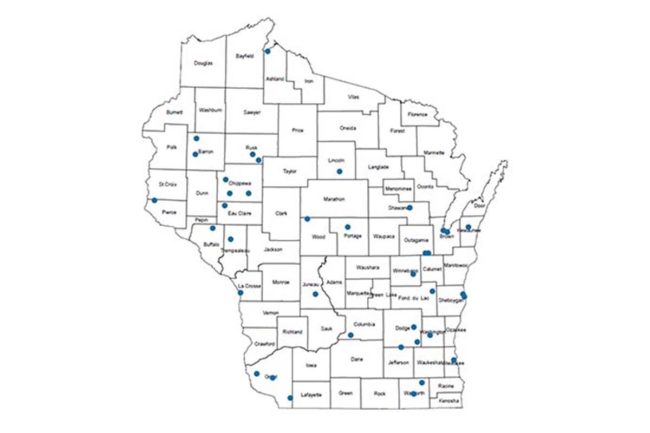 Wisconsin map