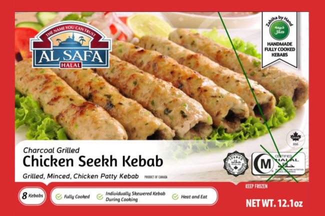 Al-Safa RTE chicken recall