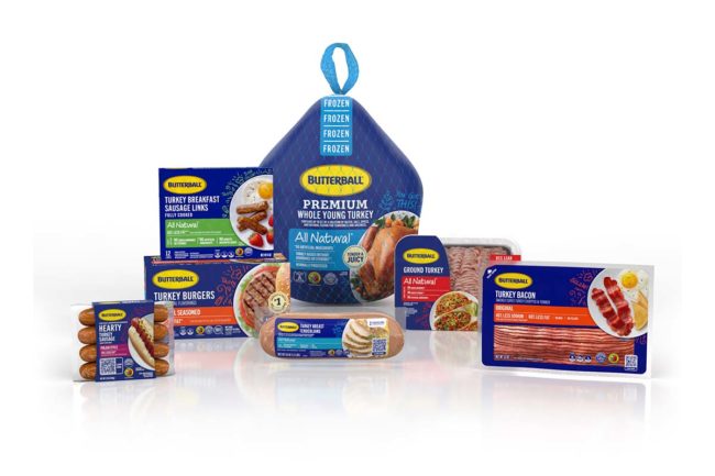 Butterball products with redesigned packaging