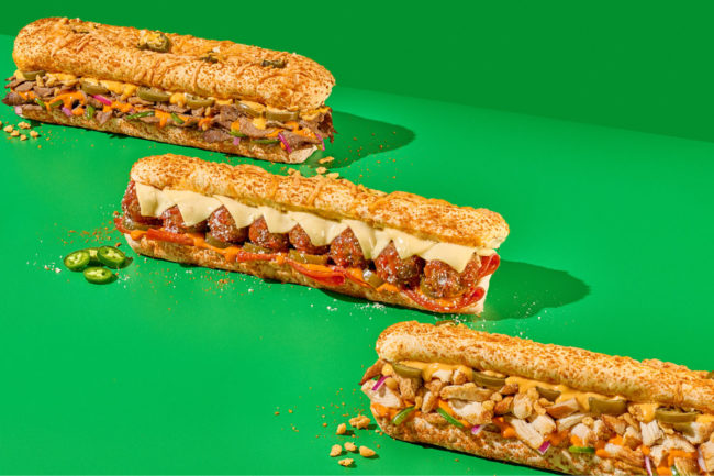 Subway sandwiches