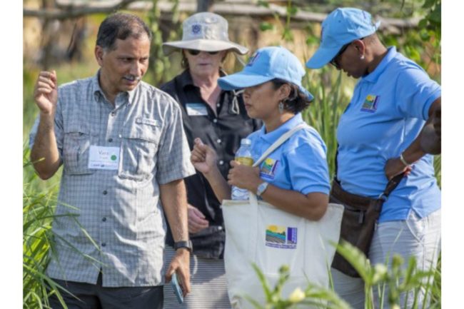 Vara Prasad in Cambodia with fellow scholars