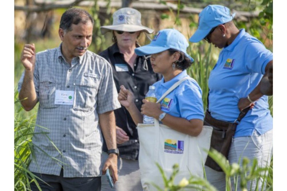 Vara Prasad in Cambodia with fellow scholars