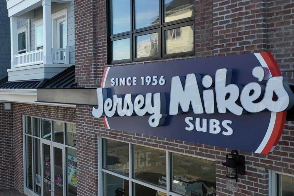 Jersey Mike's Subs building sign