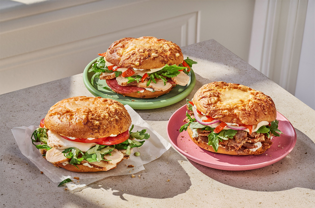 Panera Bread's Asiago Bagel Stacks