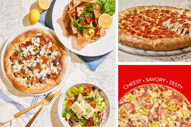 New pizza products from California Pizza Kitchen, Casey's and Vocelli Pizza