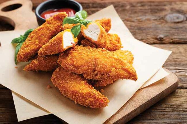 Breaded chicken